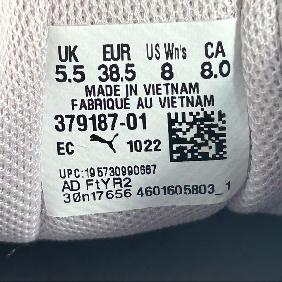 Puma Disperse XT 2 Athletic Lace Up Lilac Sneaker Shoe 379187-01; Women’s Size 8 - Picture 2 of 16